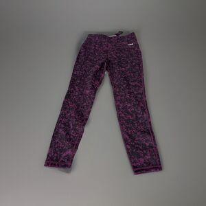 Bundle Hurley Womens M Purple & Black Reversible Leggings 2 tone color